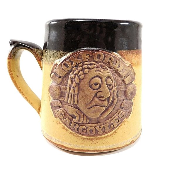 Large Oxford Gargoyles Mug Stein Stoneware 22 Ounces